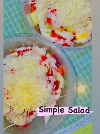 Langkah Gampang Menyiapkan Resep  3. Simple Salad yang Lezat Sekali, Menggugah Selera