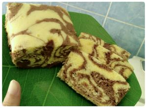 Foto resep Bolu Zebra kukus 2 Telur (Takaran gelas & sendok)