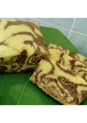 Foto resep Bolu Zebra kukus 2 Telur (Takaran gelas & sendok)
