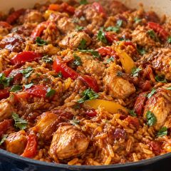 A picture of Denise’s Chicker Micker – Spicy Chicken, Pepper & Savoury Rice.