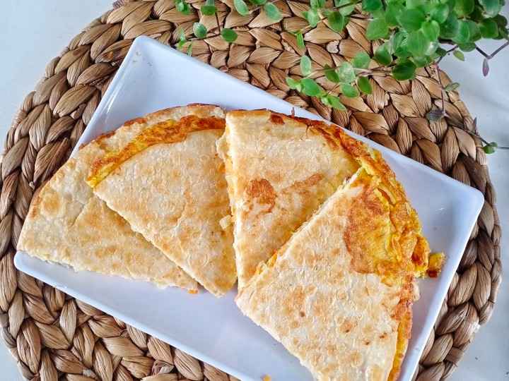 Cara Gampang Membuat Dadar sayur kulit kebab Anti Gagal