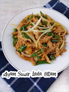 Foto resep Ayam Suwir Lada Hitam