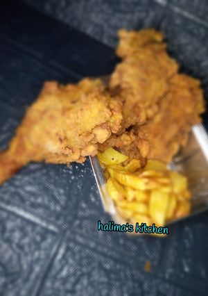 Crispy fried chicken ainihin hoton girkin