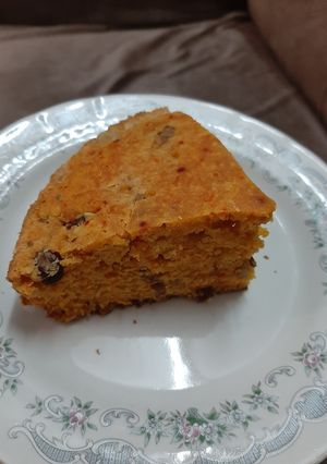 عکسی از دستور کیک هلویی قابلمه ای