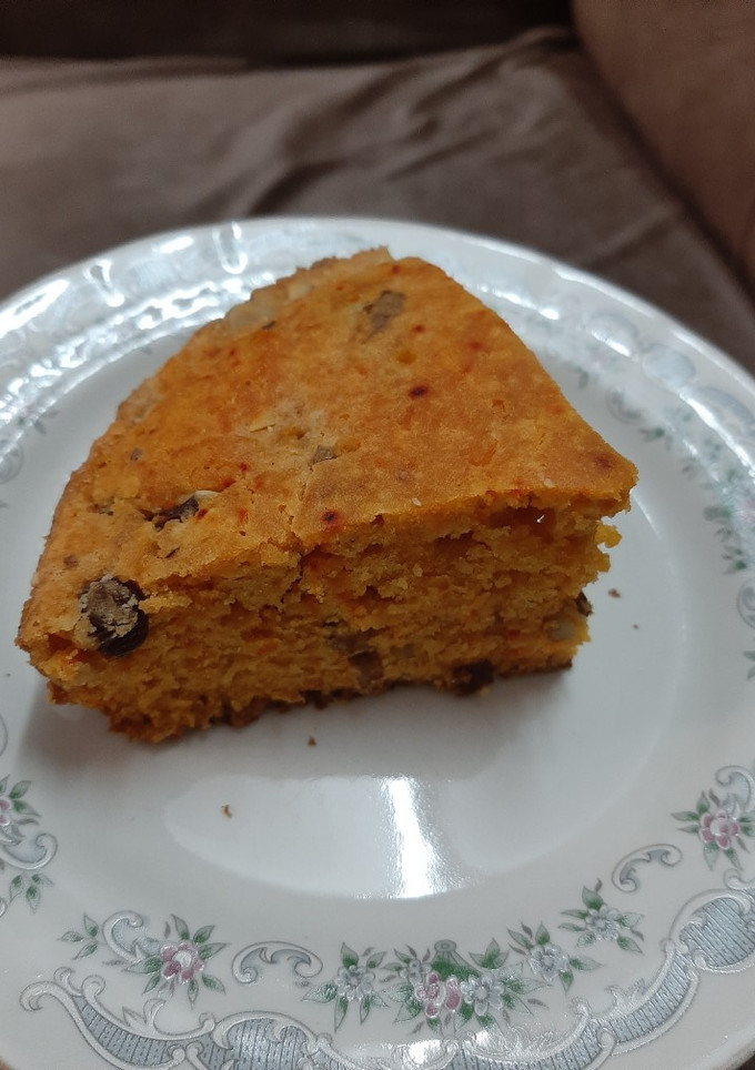 عکسی از دستور کیک هلویی قابلمه ای
