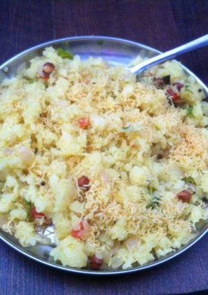 A picture of Kanda Poha.
