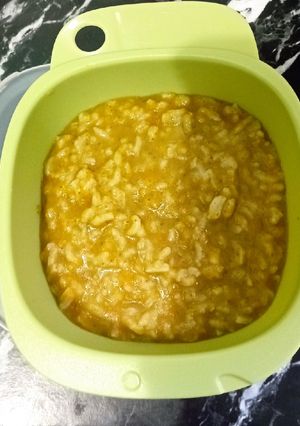 Foto resep Bubur MPASI 8+ (bayam, seledri, wortel + ikan tongkol)