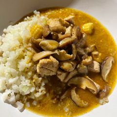 A picture of Shiitake Mushroom Curry.