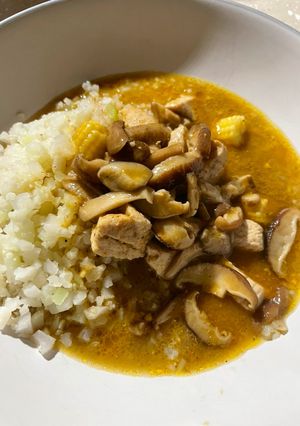 A picture of Shiitake Mushroom Curry.