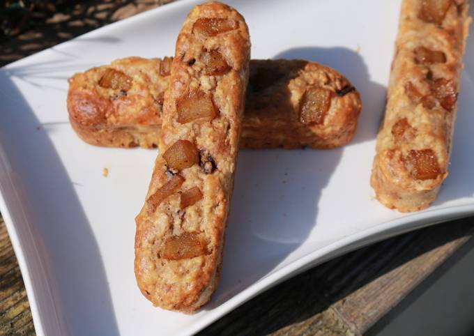 Gourmandises flocons d'avoine, poire et pépites de chocolat