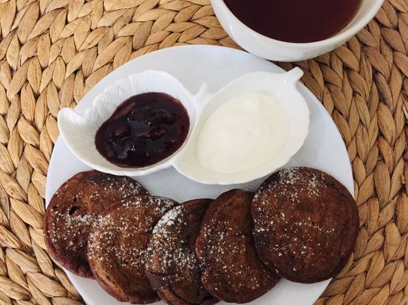 Оладьи шоколадные рецепт с молоком и яйцом