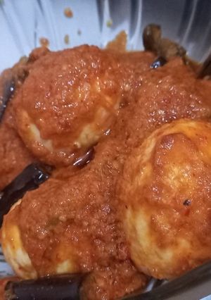 Foto resep Telur balado terong