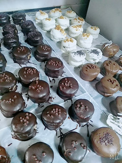 Una foto de Alfajores de chocolate