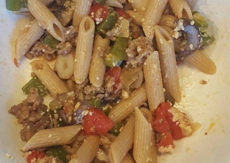 Simple Way to Prepare Quick Sausage and Pepper Penne Pasta