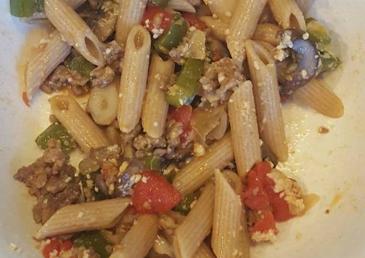 Easiest Way to Prepare Speedy Sausage and Pepper Penne Pasta