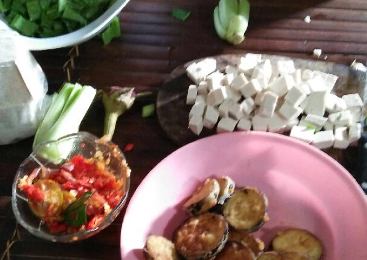 Sambel dadak dan terong cryspi