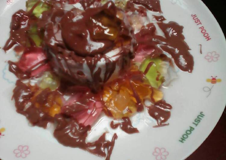 Chocolate jelly cream