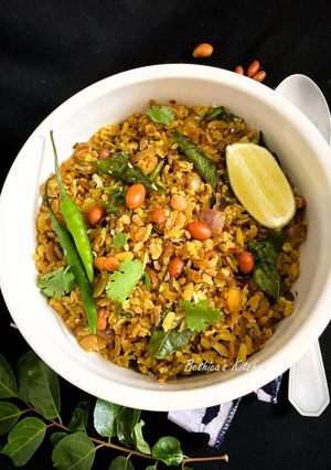 A picture of Kanda Poha.