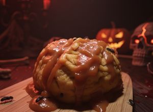 Una foto de Cocina de subsistencia: "Cerebro Sangriento" relleno de Caballa y Guisantes