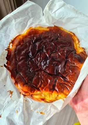 氣炸巴斯克乳酪蛋糕 的食譜成品照片