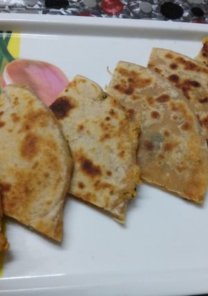 પનીર ઓનીઓન ગર્લિક પરાઠા(paneer onion garlic parotha recipe Gujarati) રેસીપી મુખ્ય ફોટો