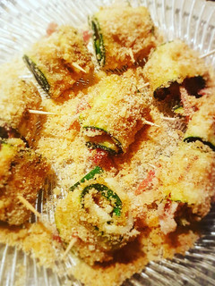 A picture of Zucchini and Bacon Roll-Ups.