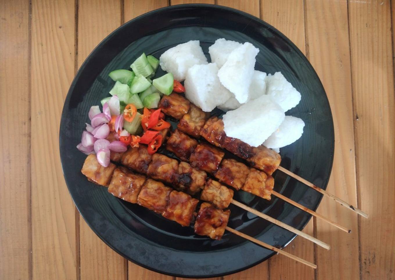 Sate Tempe bumbu kecap