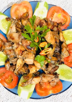 Hình của món Ếch rôti.