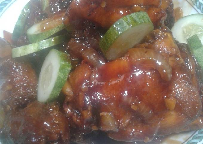 Ayam goreng saus tiram hot