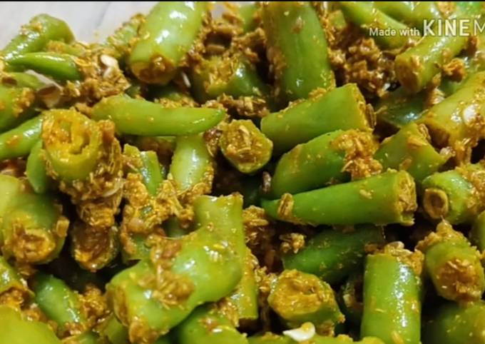 Instant Green Chilli Lemon juice pickle in 5 minutes