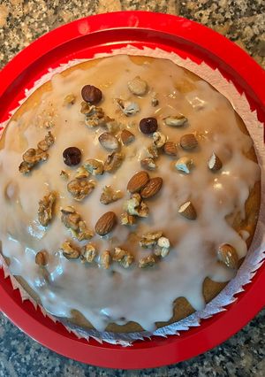 Una foto de Torta de Navidad- Torta de frutos secos y miel