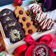 A picture of Healthy Christmas cookies.