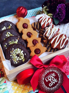 A picture of Healthy Christmas cookies.