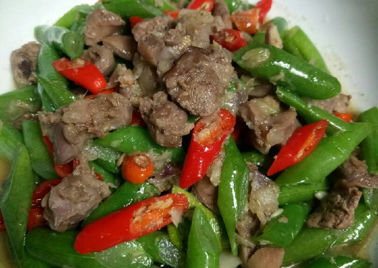 Cara Gampang memasak Tumis Buncis Ati Ampela yang Sempurna