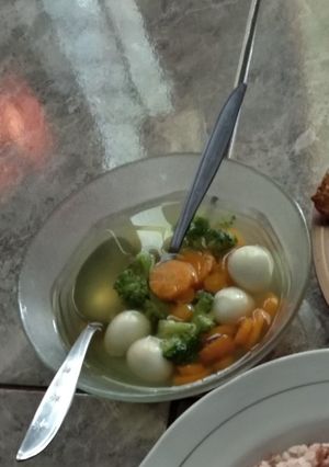 Foto resep Sup telur puyuh brokoli simple uenak syeger