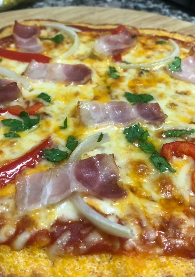 Una foto de Pizza de calabaza