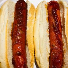 A picture of Baked BBQ Pretty 🤩 Hot Dogs 🌭.