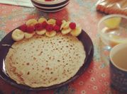 Una foto di crepes nutella
