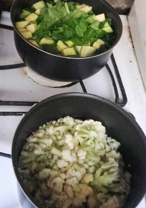 Una foto de Ensalada De Papa Y Coliflor
