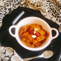 A picture of Sorghum Flour 😋 (Jowar Flour Halwa 😋😋).