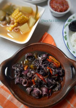 Foto resep Tumis Cumi Hitam