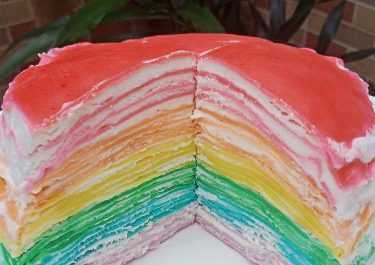 Rainbow crepes cake 🌈
