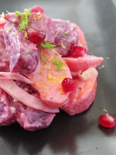 A picture of Autumnal Kaki Beets Salad.