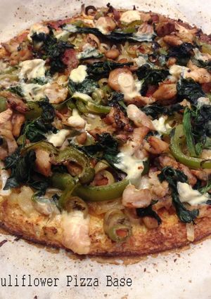 A picture of Cauliflower Pizza Base.