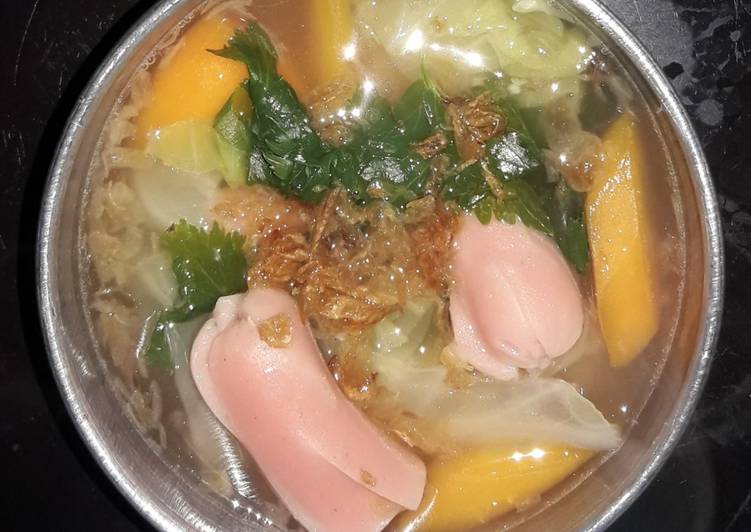 Langkah Mudah untuk Membuat Sup sayur sosis yang Sempurna