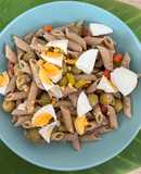 Pasta fría con sardinas