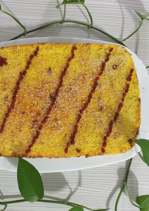 عکسی از دستور ته چین مرغ