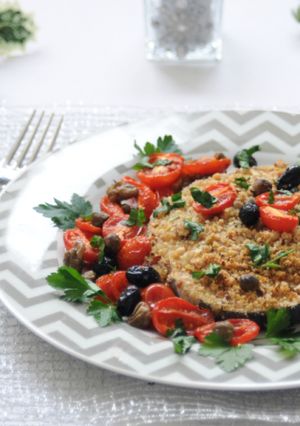 Foto di Pesce spada gratinato al forno con frutta secca
