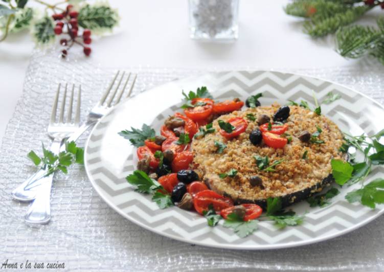 Ricetta Pesce Spada Gratinato Al Forno Con Frutta Secca Di Anna Casile Cookpad