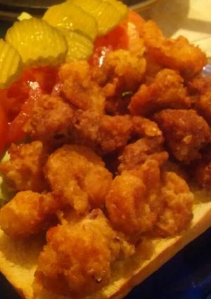 A picture of LadyIncognito's New Orleans Styled Dressed Shrimp Poboy.